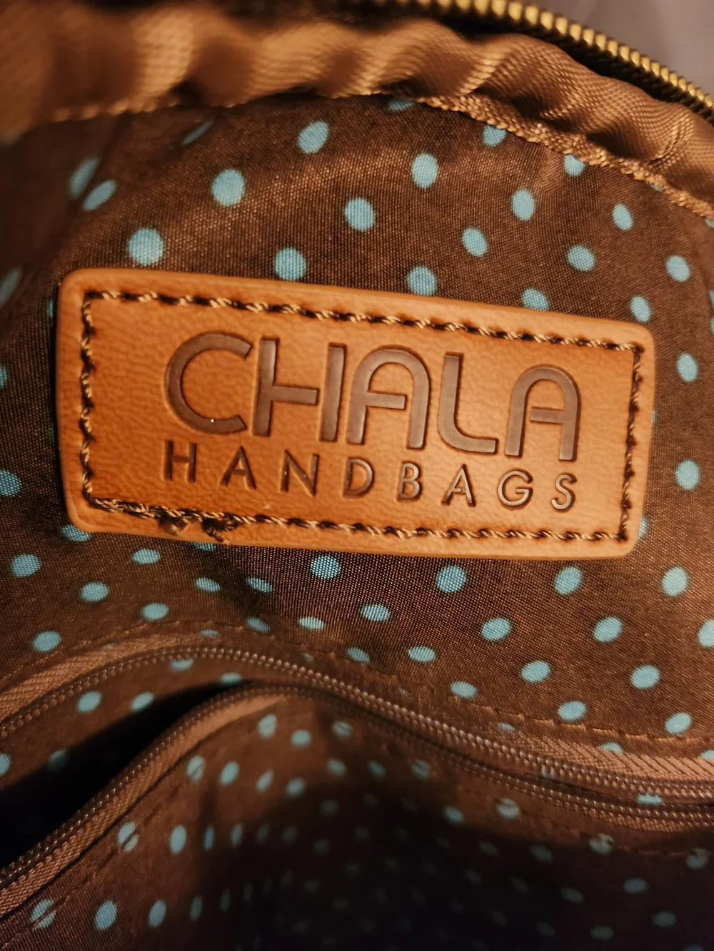 Chala BlueHandbag/ Backpack with Colorful Dragonfly Appliqué